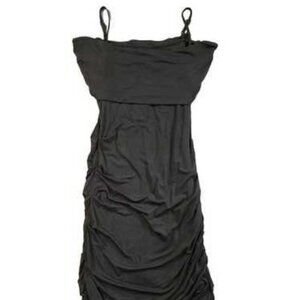 Theory Little Black Dress Body-Con Ruched Size 2